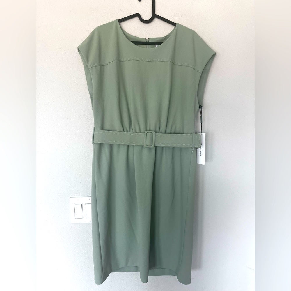 NWT Calvin Klein Mint Green Dress Size 14
